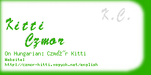kitti czmor business card